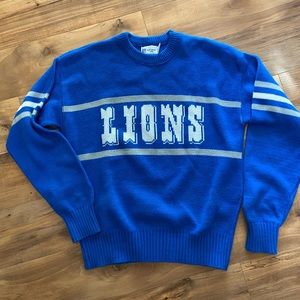 Detroit Lions NFL Sweater Jersey Vintage Cliff Engle